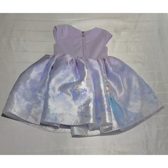 H&M Disney Frozen Elsa Dress 3T-4T Dress Up Play Bow Purple - Picture 2 of 9